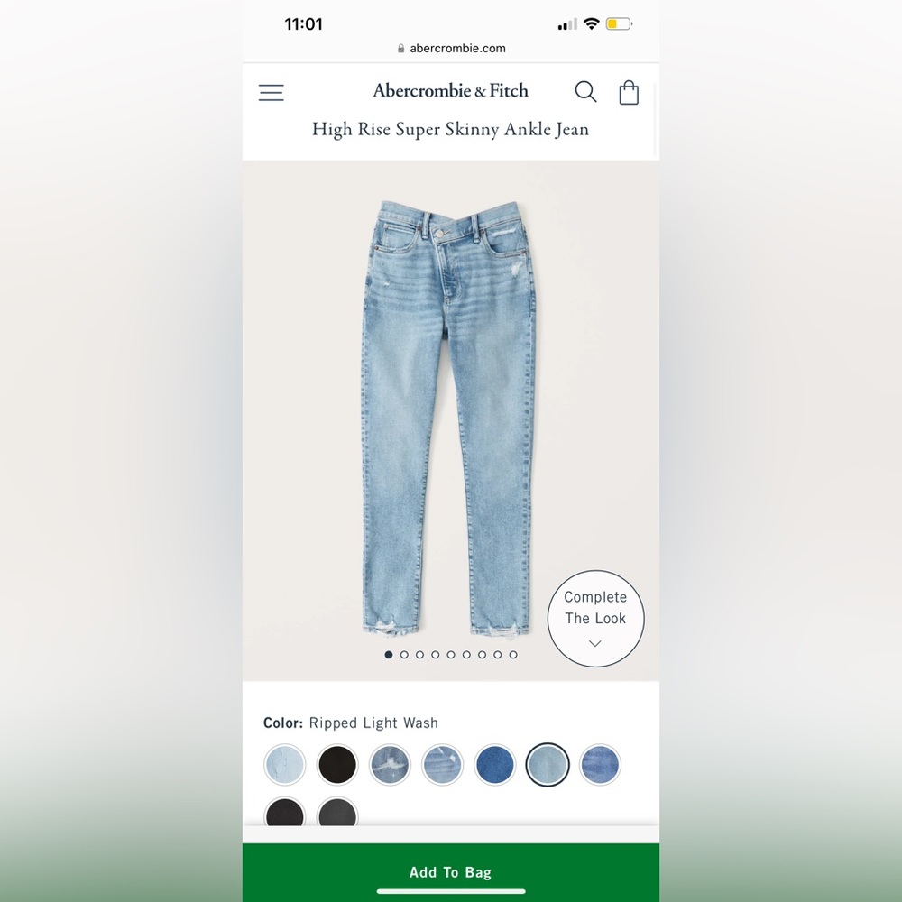 Abercrombie & fitch womens jeans